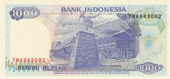 Indonesien 1000 Rupiah 1997 p129f